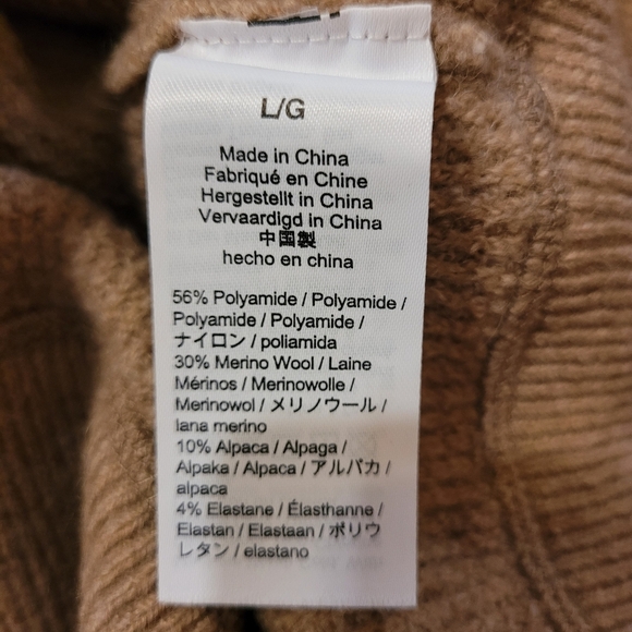 J. Crew Knit Tan Wool Blend Pullover Sweater Size L - Picture 9 of 9